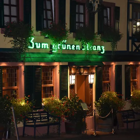 Weinhotel Des Riesling Zum Gruenen Kranz 吕德斯海姆