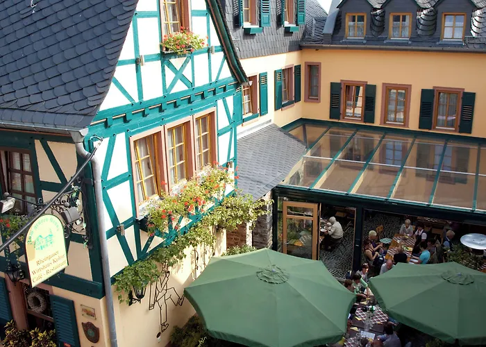 Hotell Weinhotel Des Riesling Zum Gruenen Kranz Rüdesheim am Rhein