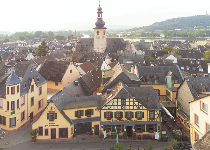 Hotell Weinhotel Des Riesling Zum Gruenen Kranz Rüdesheim am Rhein